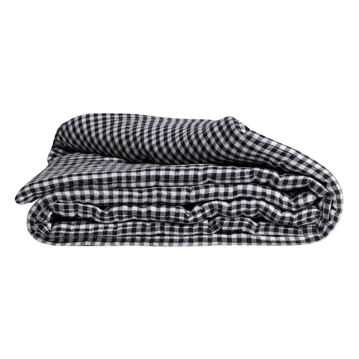 Gabrielle Paris - Printed Linen Duvet Cover | Black