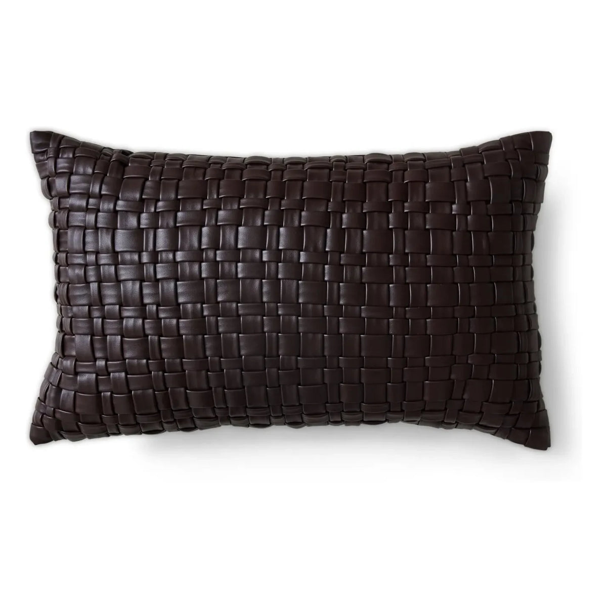 HKliving - Vegan leather pillow | Chocolate