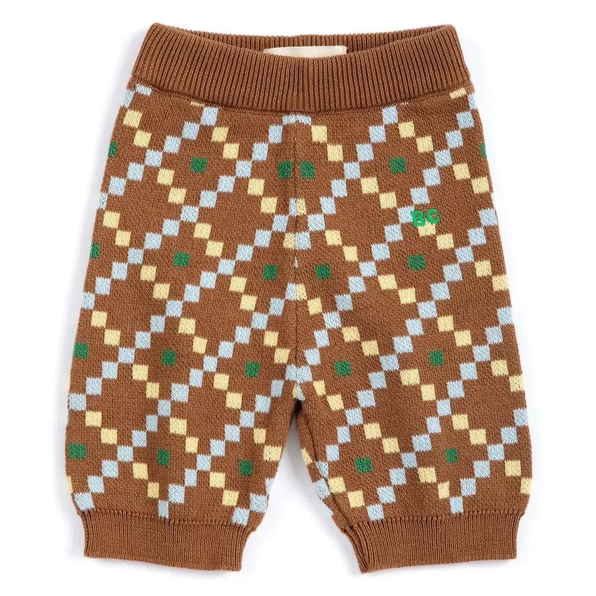 Bobo Choses - Organic cotton knit harem pants | Brown