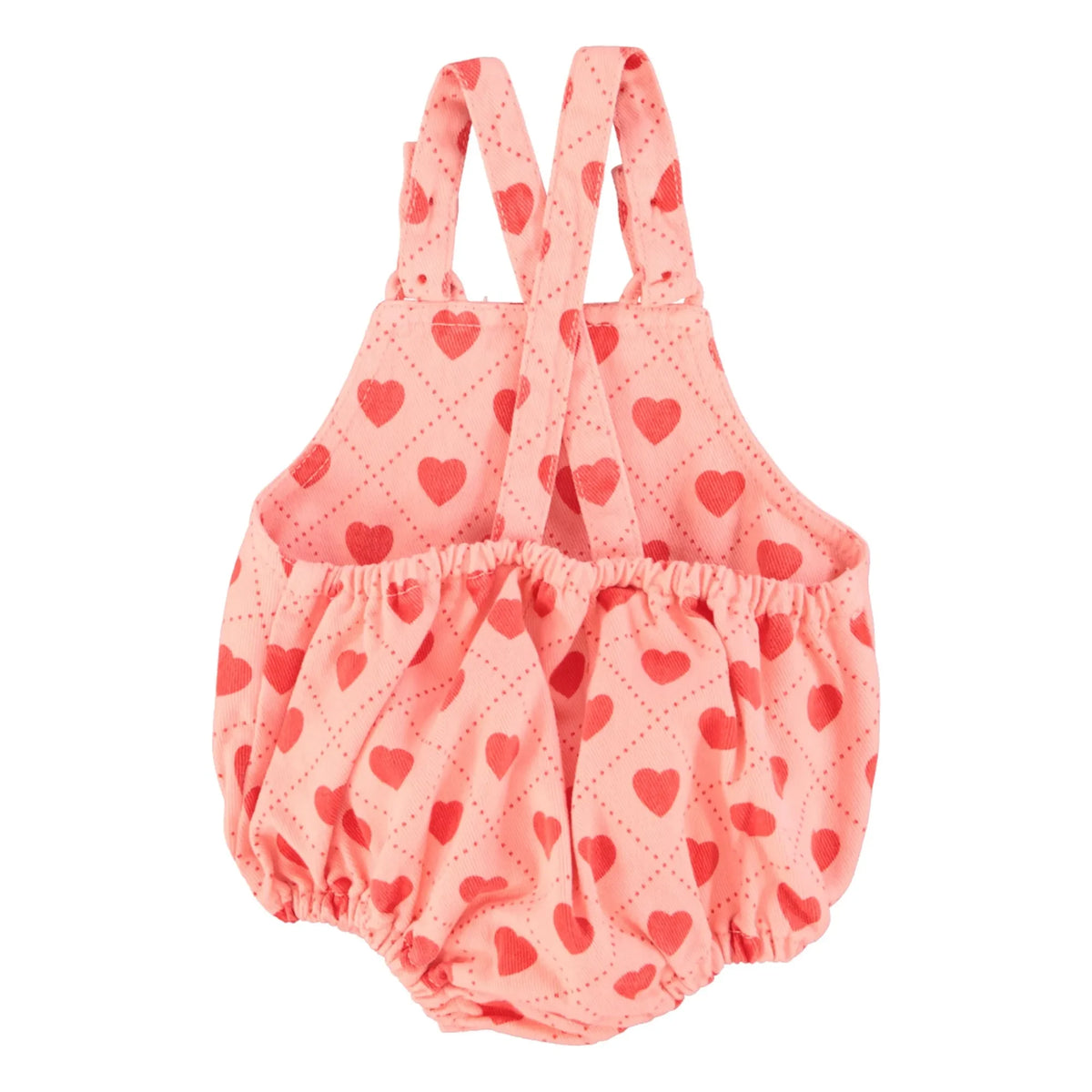 Piupiuchick - Twill Hearts Jumpsuit | Pink