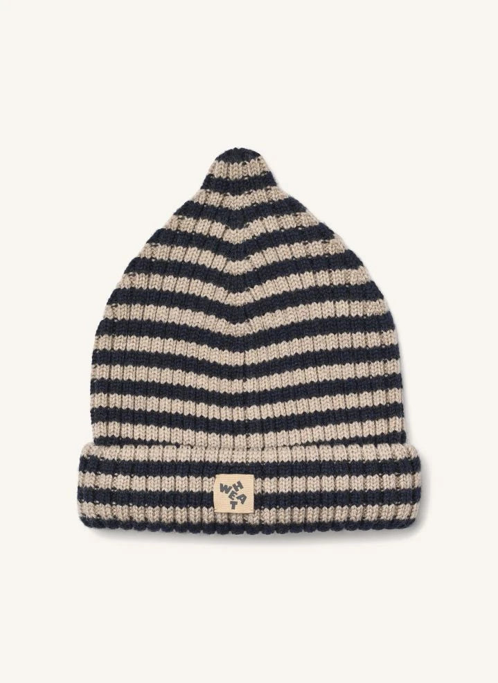 Wheat - Marinos Wool Topper Hat | Navy