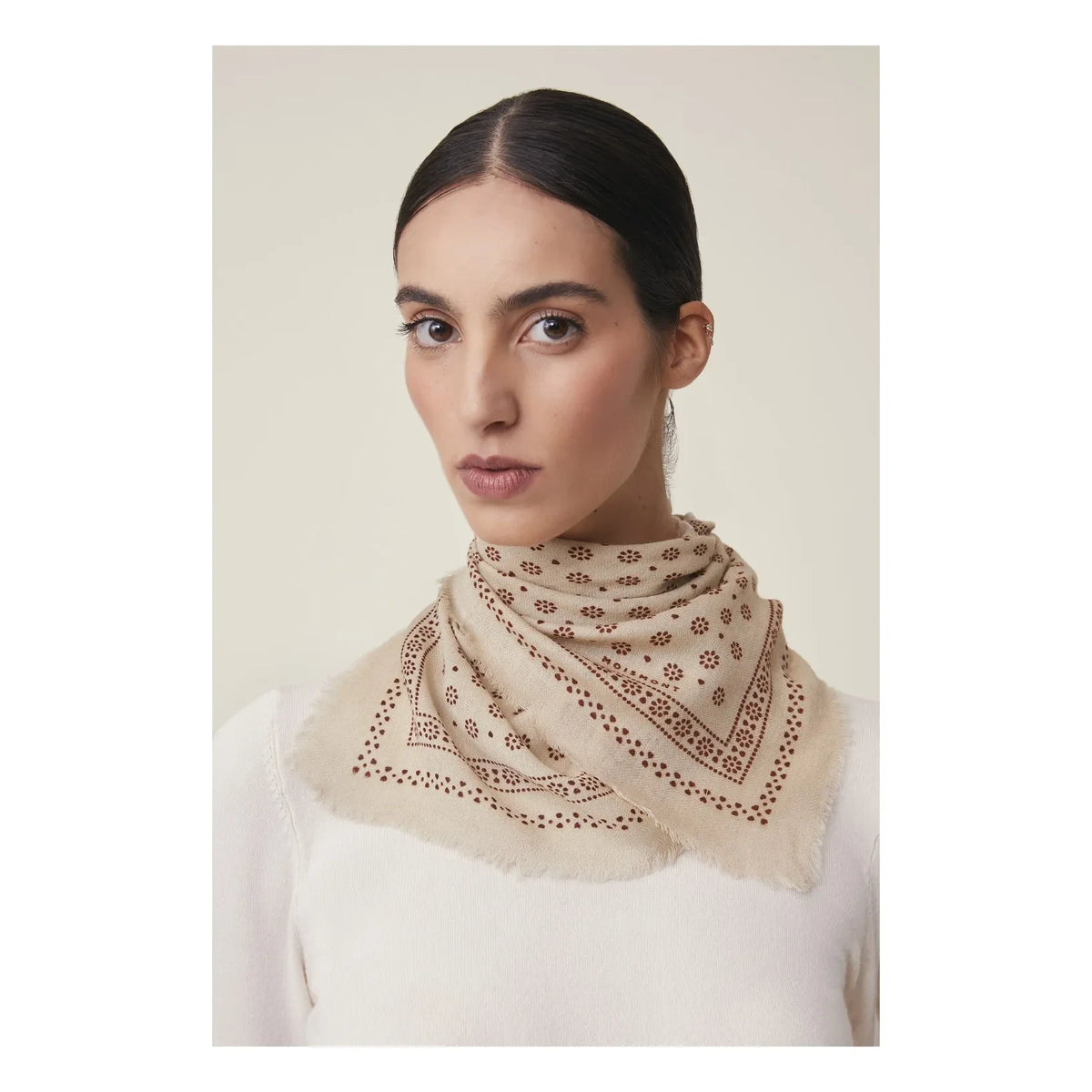 Moismont - Olaf Scarf No. 676, Wool | Ecru