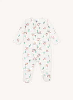 Petit Bateau - Dogs Organic Cotton Sleeping Bag | White