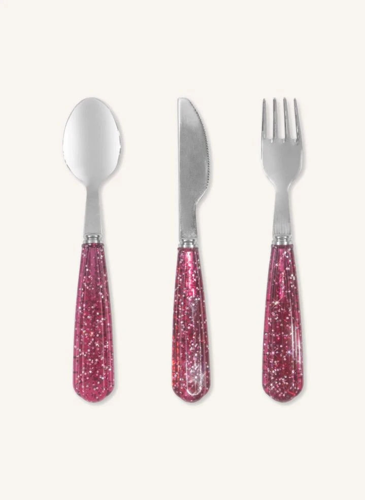 Konges Sløjd - Sparkling Cutlery Set | Pink