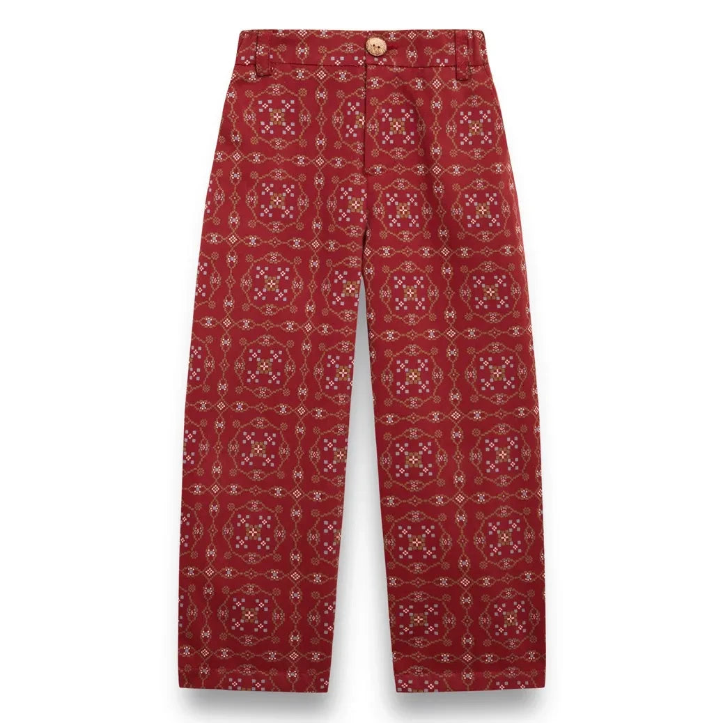 birinit - Ribera organic cotton pants | Burgundy