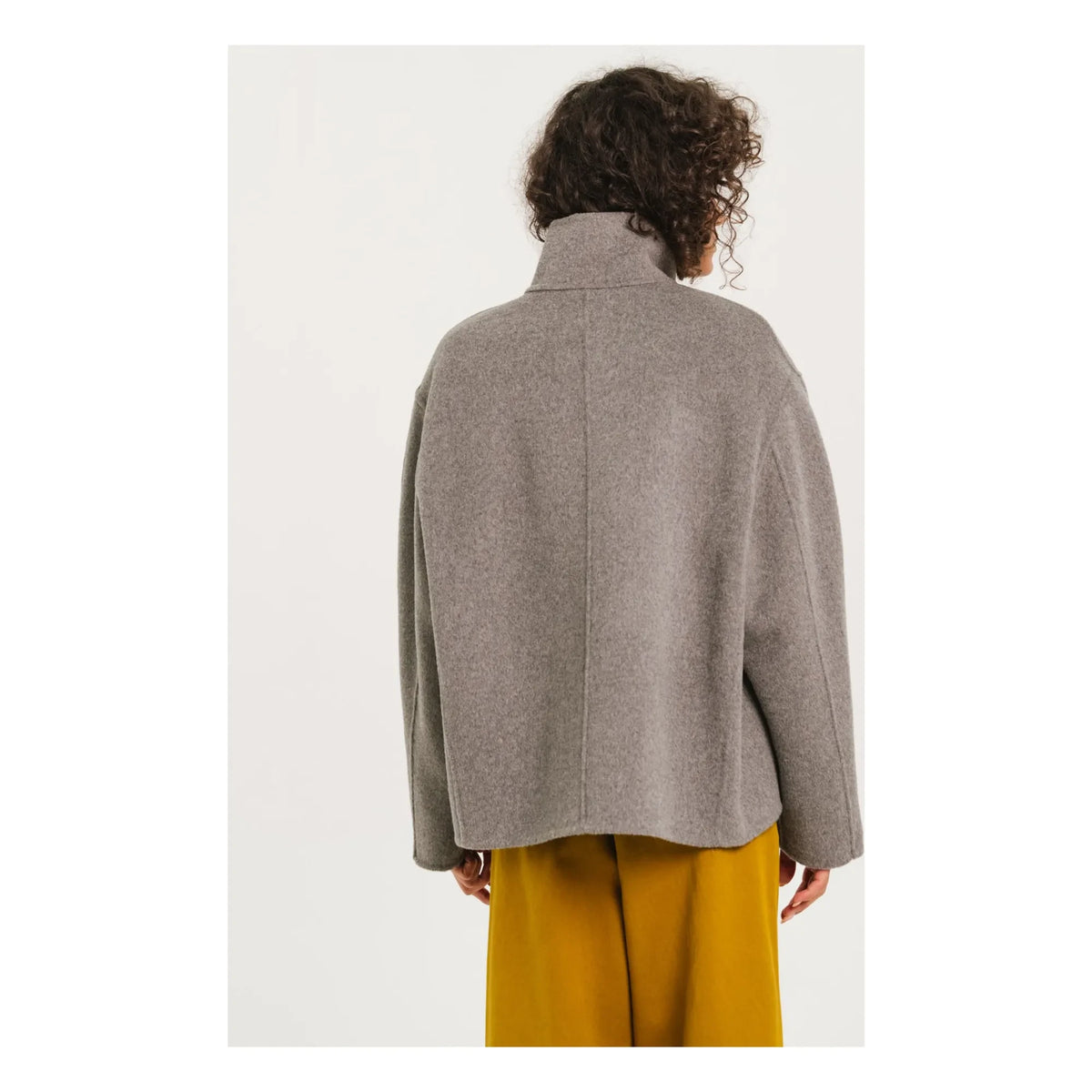 Sacrécoeur - Estele Reversible Wool Jacket | Gray