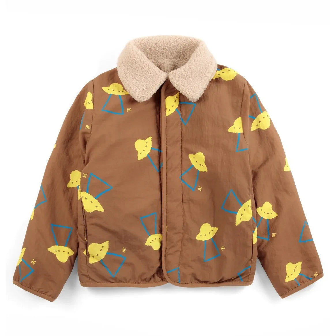 Bobo Choses - Reversible Sherpa Jacket Made from Recycled Fibers | Brown