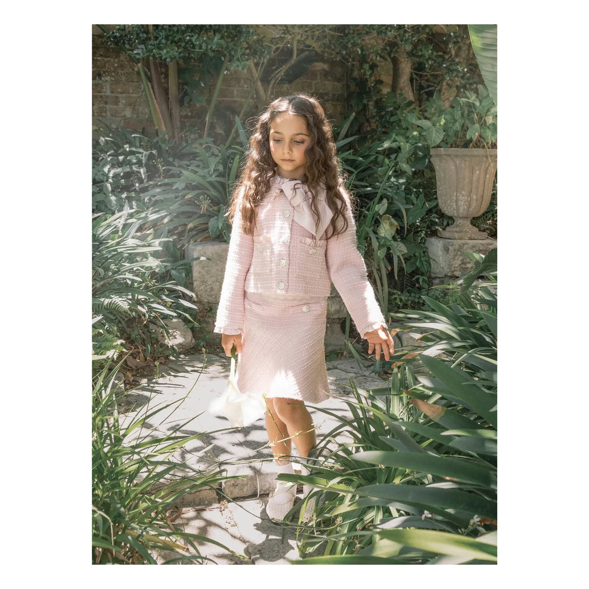 Tutu du Monde - Dusty Petal Tweed Skirt | Dusty Pink
