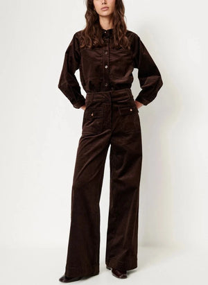 Sessùn - Leotown organic cotton blouse | Brown