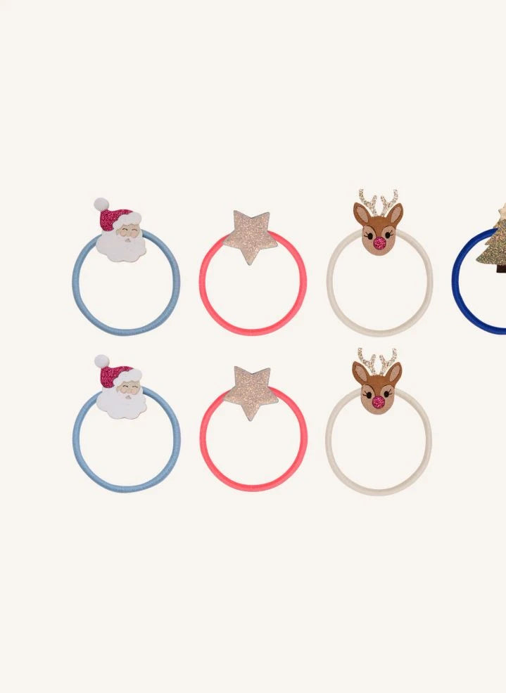 Mimi & Lula - 8-piece Mini Chouchous Christmas Set | Gold