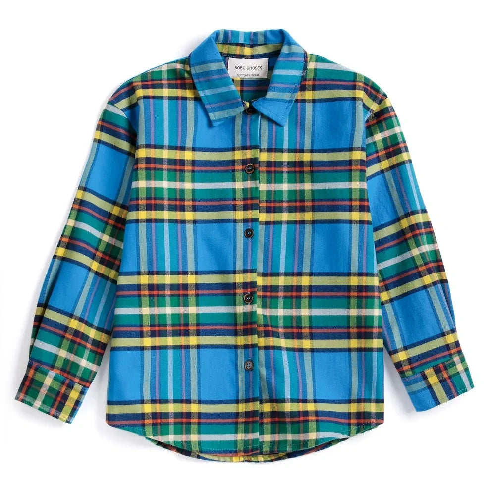 Bobo Choses - Tartan shirt | Blue