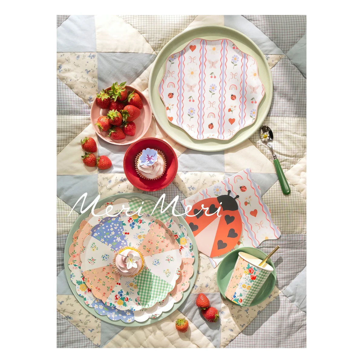 Meri Meri - Patchwork Plates - 8-piece Set