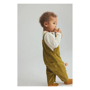 Cozmo - Dax organic cotton velvet overalls | Light green