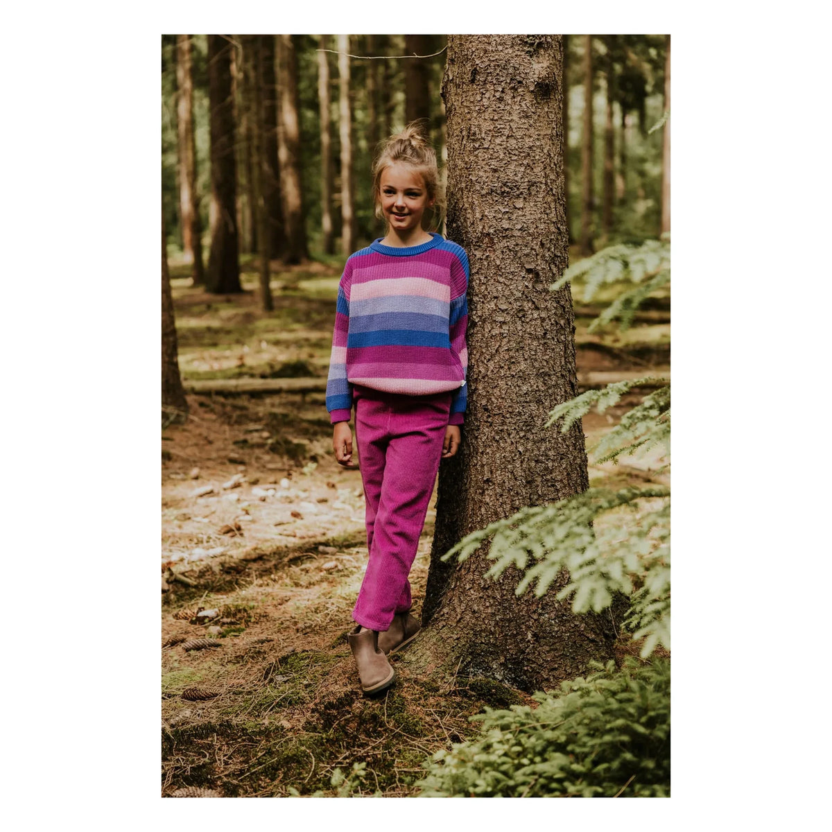 Yuki - Beau Velvet Organic Cotton Pants | Pink