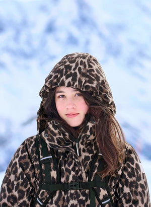 Molo - Hansine Pro Leopard puffer jacket | Brown