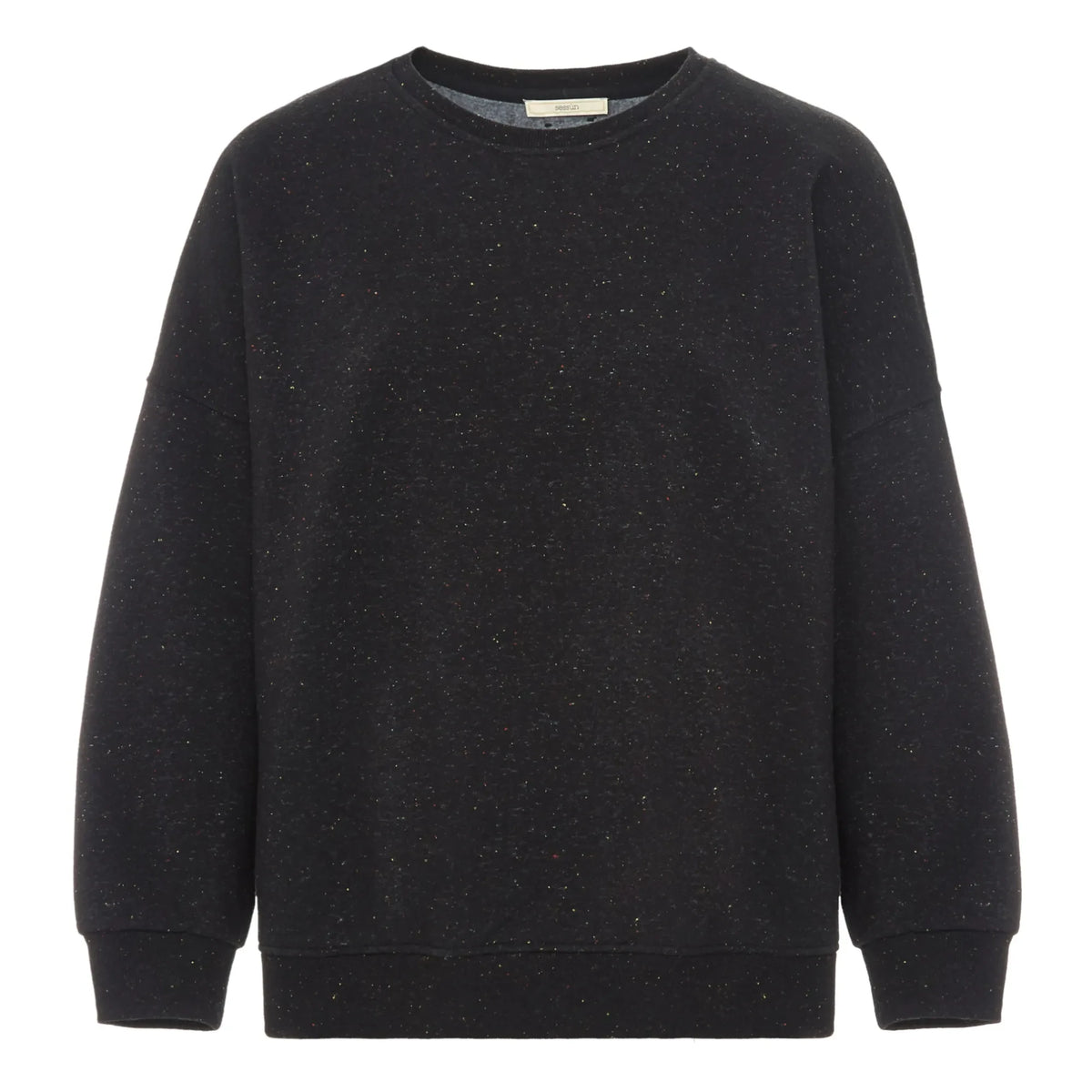 Sessùn - Chebbi Dotted Cotton Sweatshirt | Black