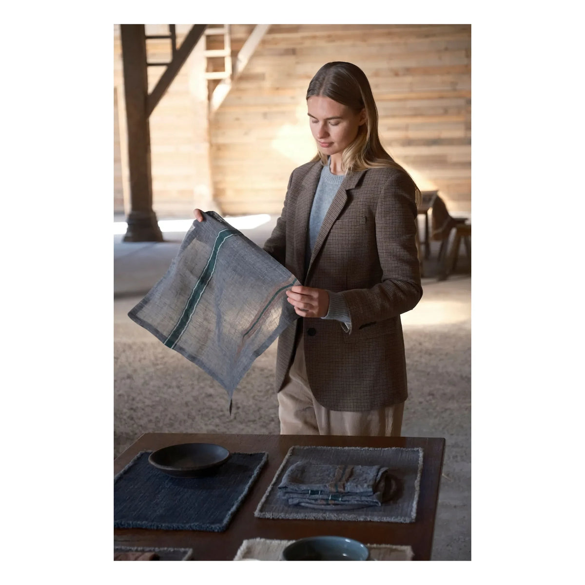 Libeco - Arlo Linen Napkin | Carbon