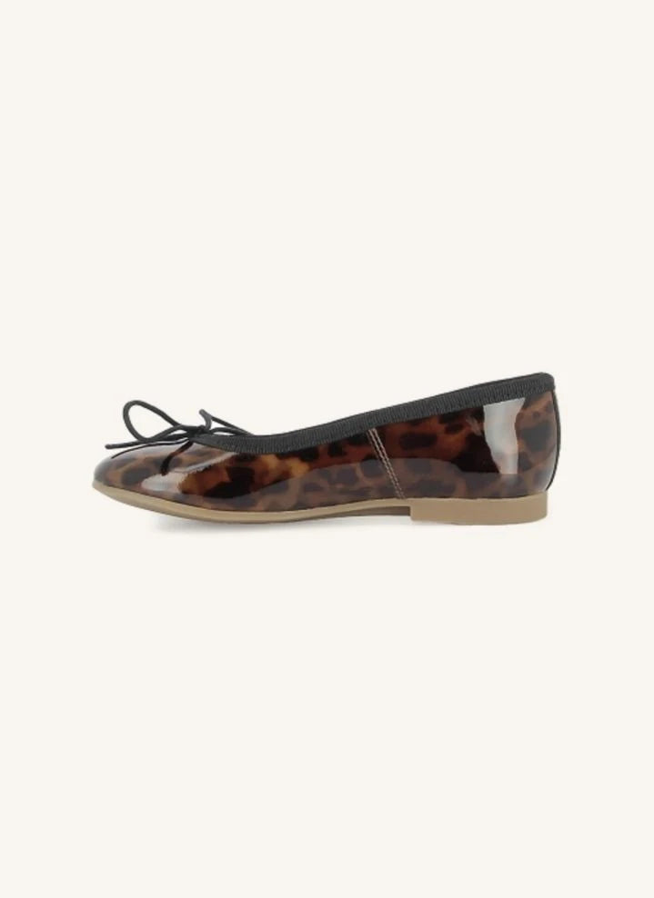 Pom d'Api - Dory Bal Marbrées Vernies Ballet Flats | Brown