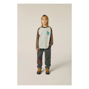 The Campamento - Color Blocked Snake T-Shirt | Grey Melange