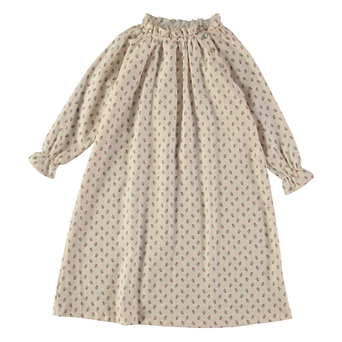 Risu Risu - Harmonie Fleurie Organic Cotton Nightgown | Beige