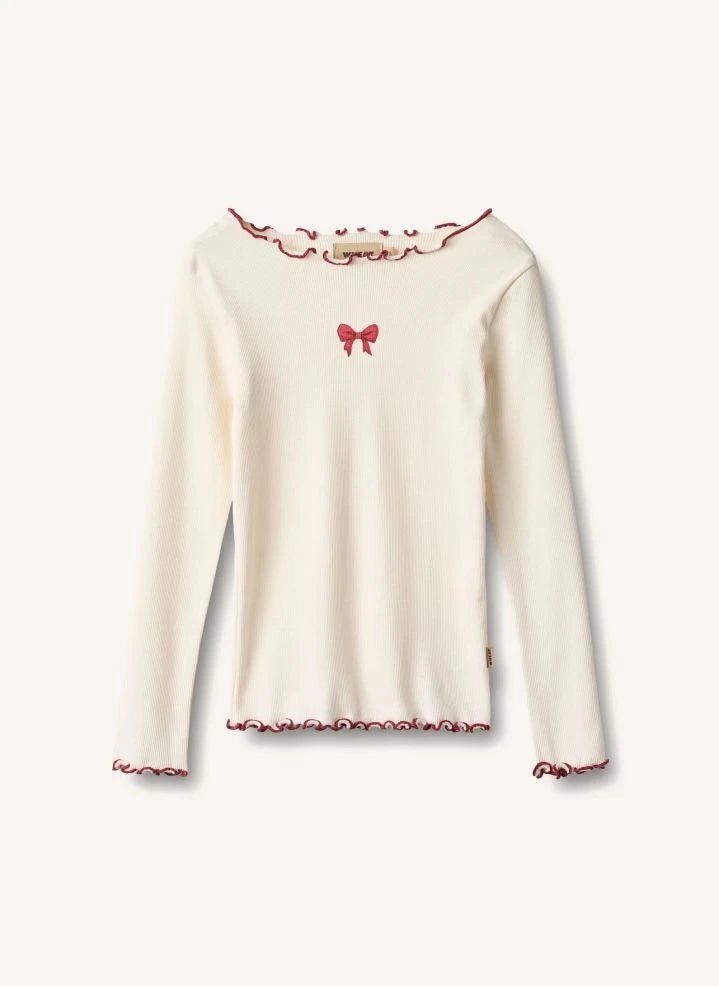 Wheat - Louann Organic Cotton Knotted T-Shirt | Ivory