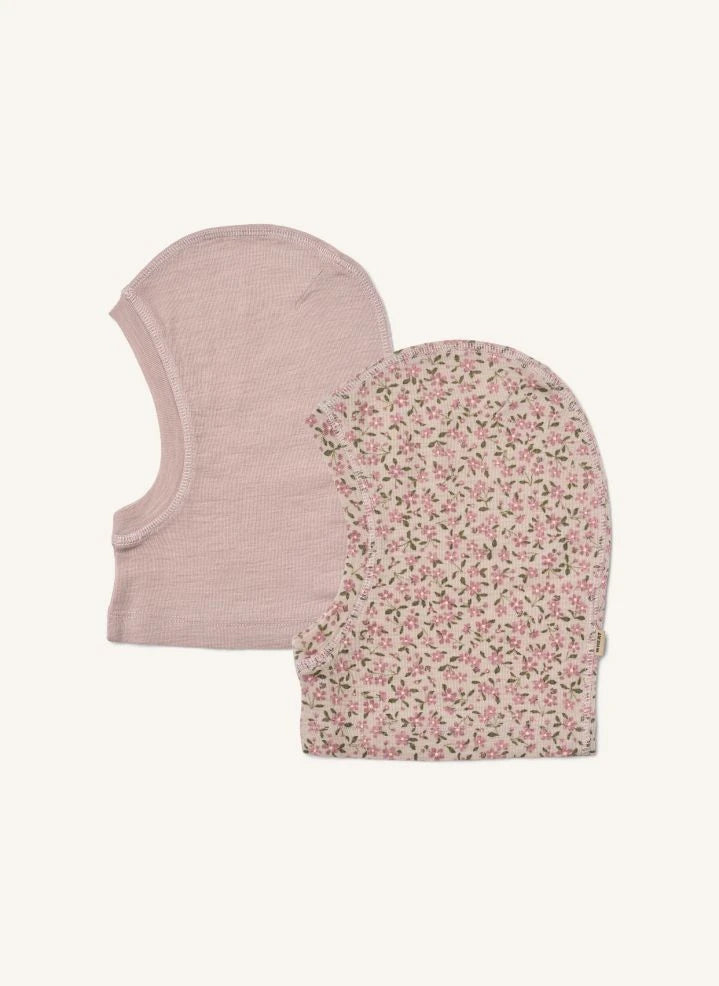 Wheat - 2-pack Kim Fleuries Wool Balaclava | Light Pink