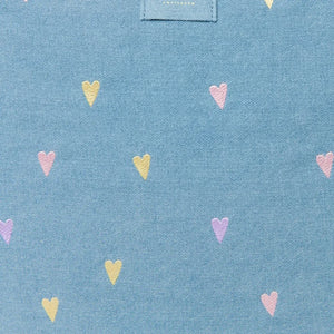 Studio Noos - Hearts Denim Baby Diaper Bag