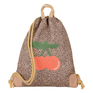 Jeune Premier - Leopard Cherry Gym Bag | Beige