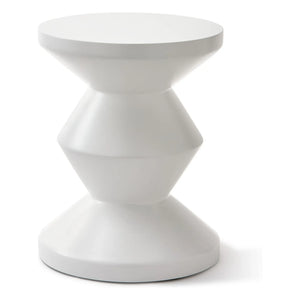 Pols Potten - Zig Zag Outdoor Stool | White
