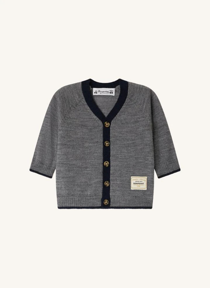 Bonpoint - Teotim Wool Cardigan | Grey