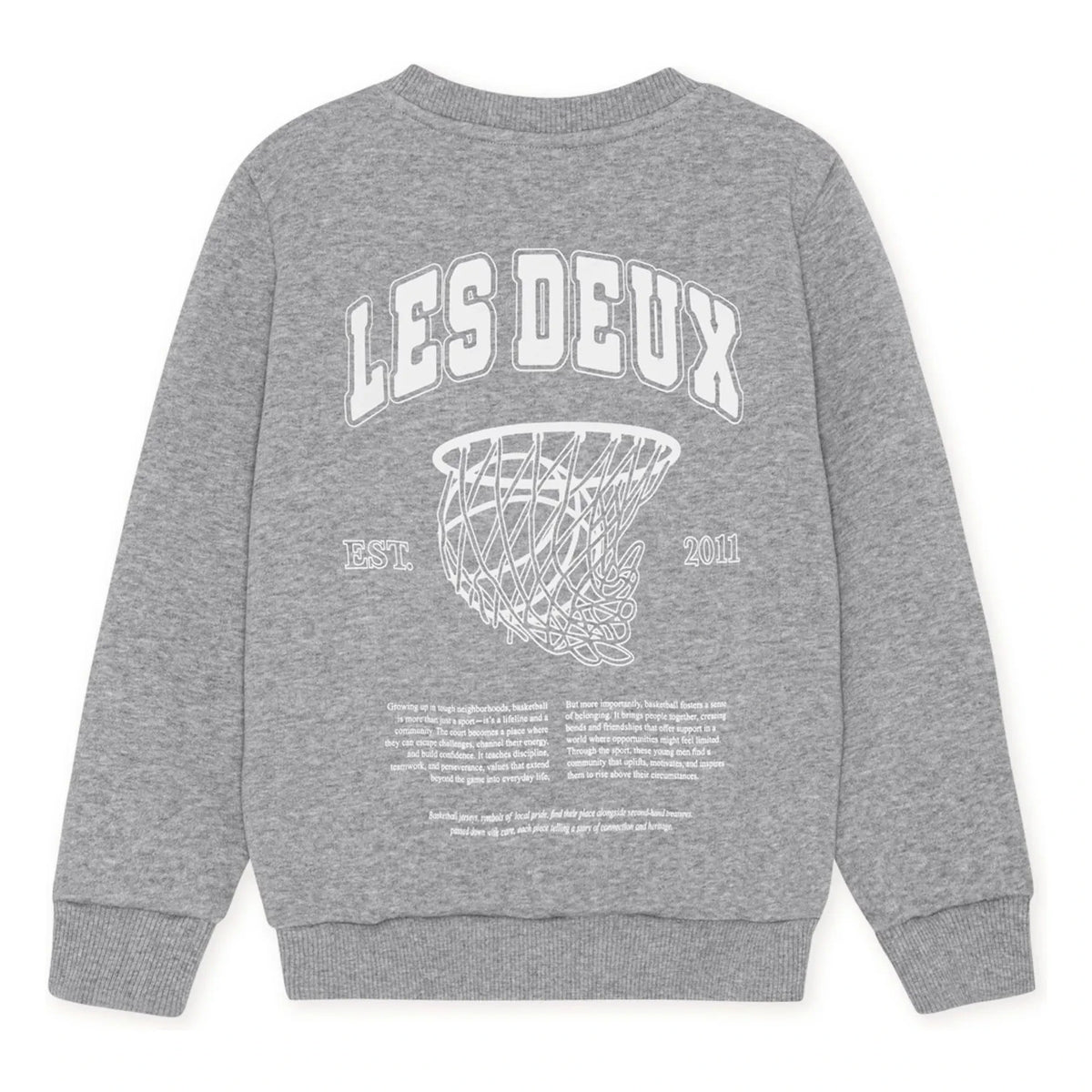 Les Deux - Organic Cotton Hoop Sweater | Gray