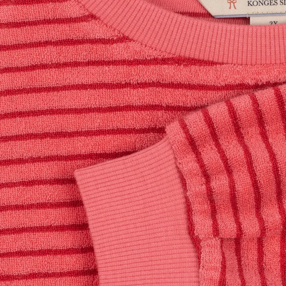 Konges Sløjd - Itty Striped Organic Cotton Sweatshirt | Pink