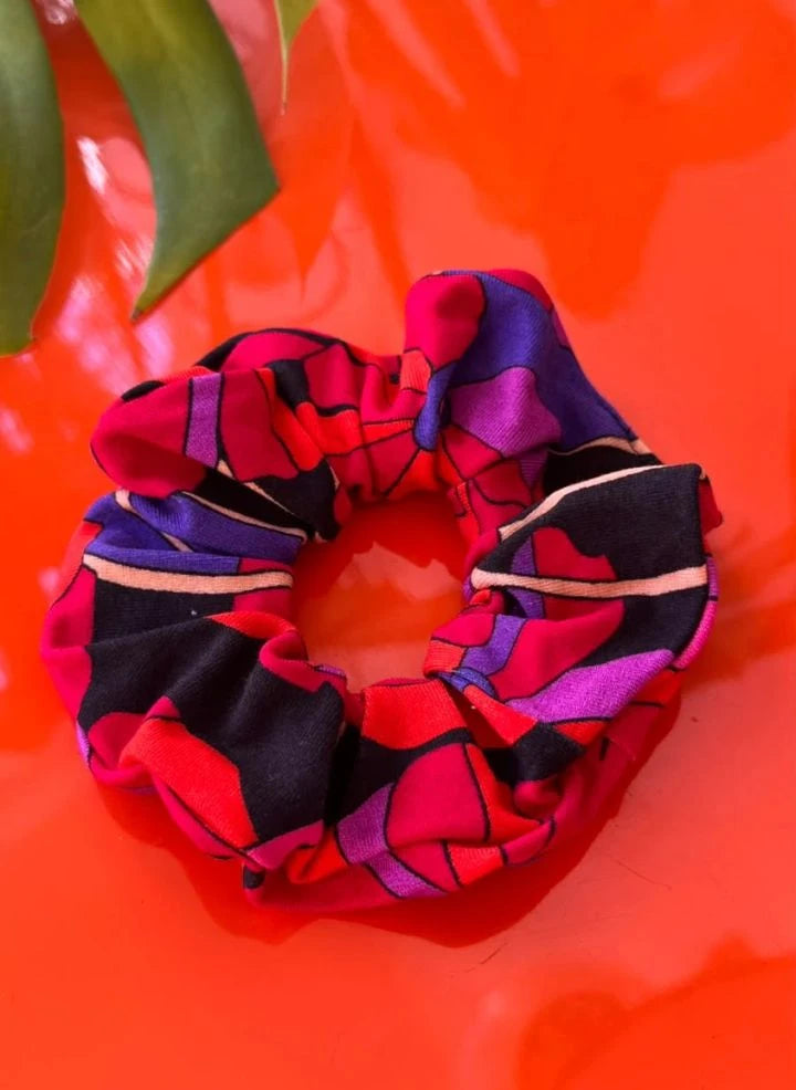 Paloma Collection - Flower Power Scrunchie | Red