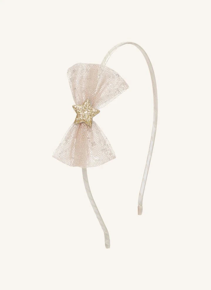 Mimi & Lula - Tulle bow headband | Cream