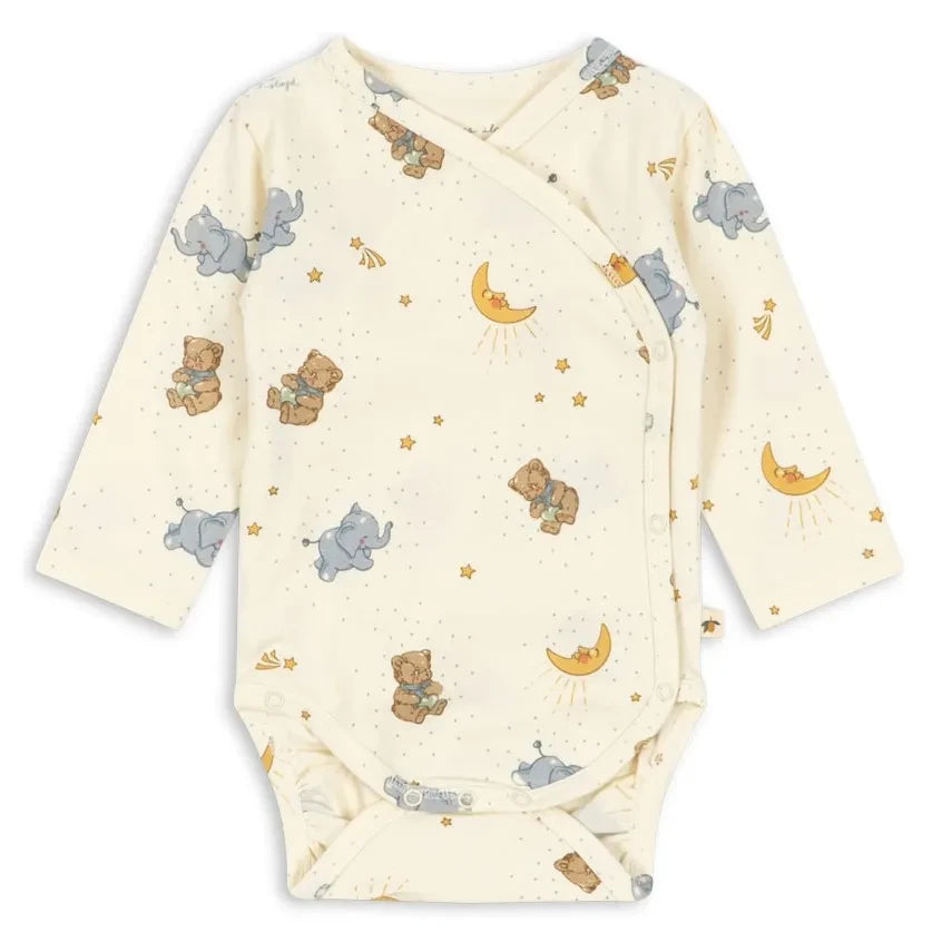 Konges Sløjd - Organic Cotton Teddy Bodysuit | Ecru