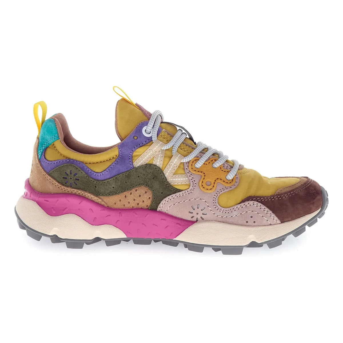 Flower Mountain - Yamano 3 Suede and Nylon Sneaker | Mustard