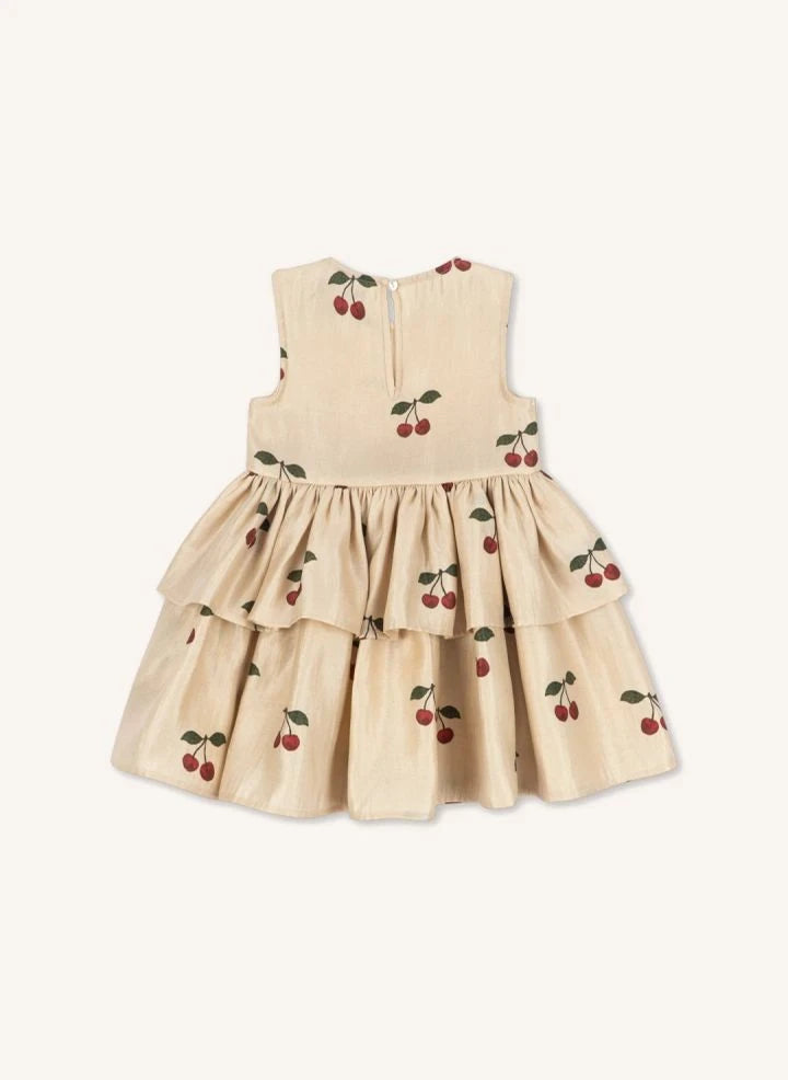 Konges Sløjd - Fanya Cherry Shimmer Dress | Gold