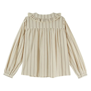Emile et Ida - Eboto Striped Blouse | Beige