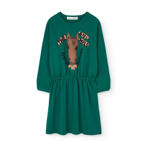The Animals Observatory - Basset Cotton Dress | Green