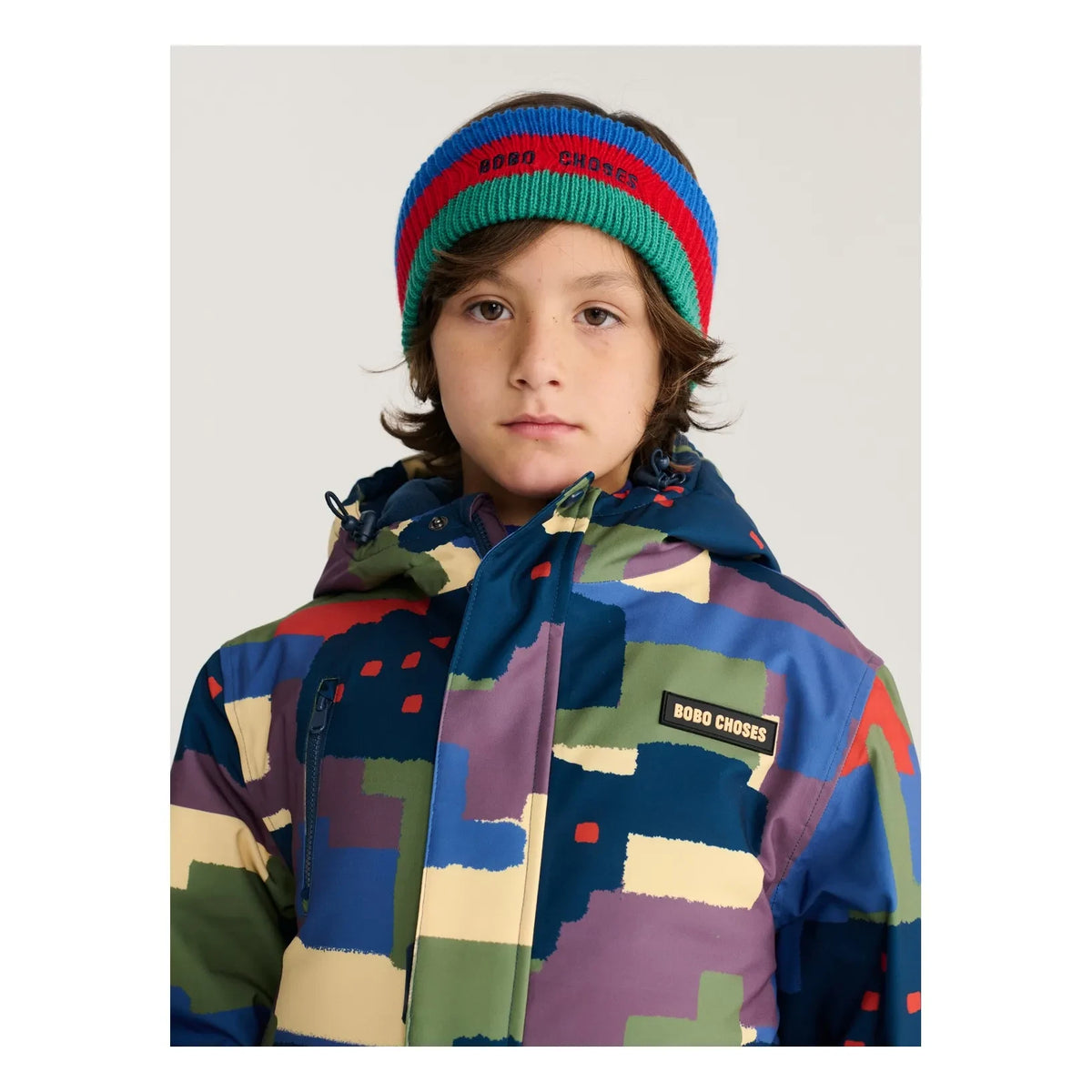 Bobo Choses - Camouflage Recycled Fiber Ski Jacket | Khaki