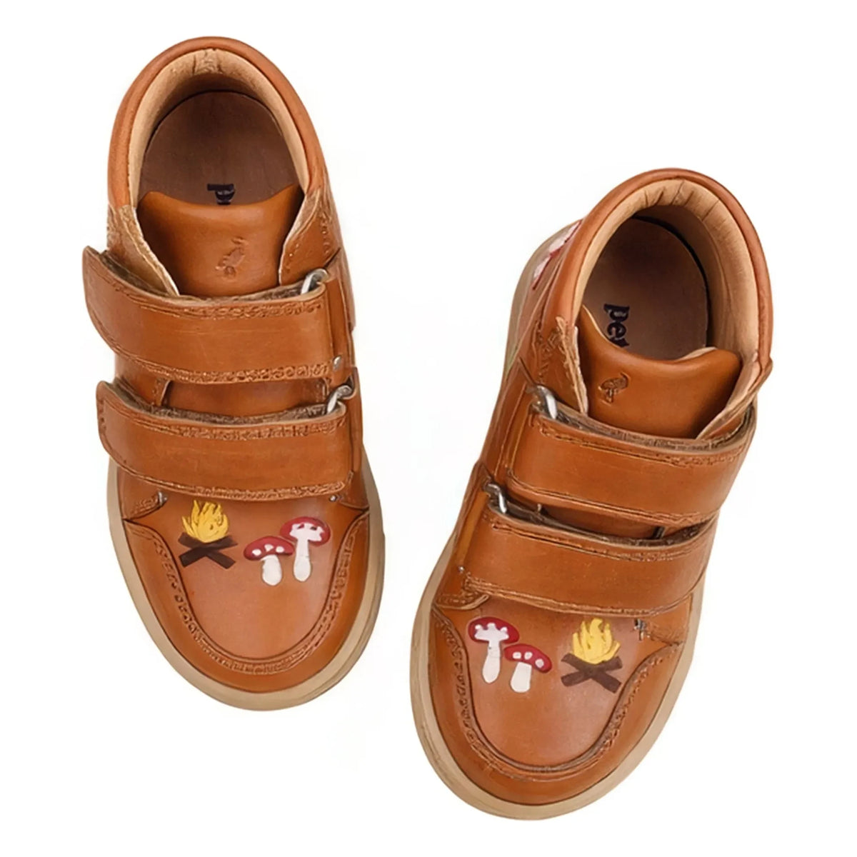 Petit Nord - Embroidered Sports Shoes - Uniqua Collection | Cognac