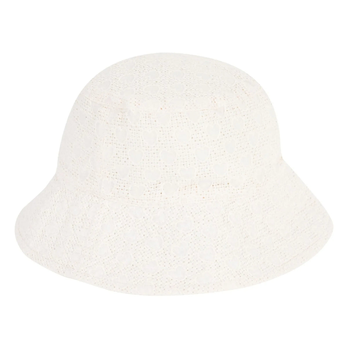 Petit Bateau - Broderie Anglaise Poplin Organic Cotton Hat | White