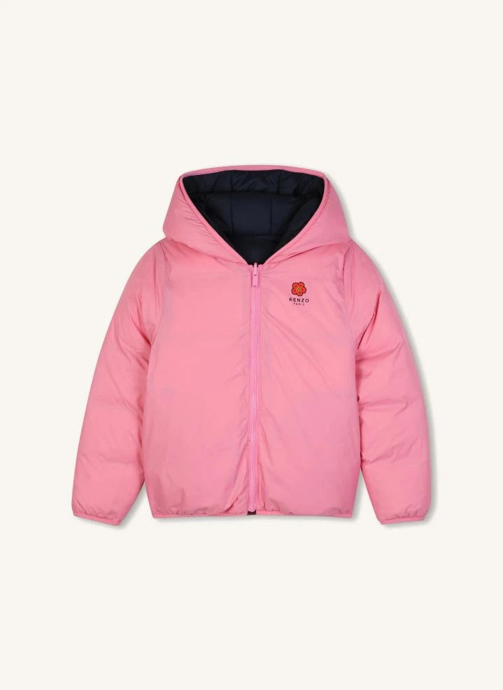 Kenzo - Flower Reversible Down Jacket | Candy pink