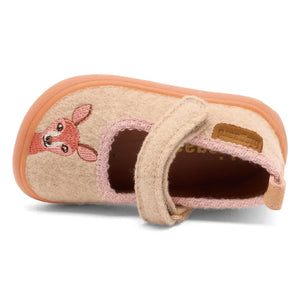 bisgaard - Barefoot Bambi Striped Slippers | Sand