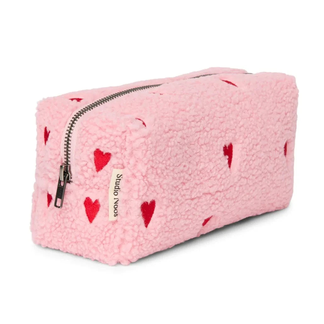 Studio Noos - Heart Cosmetic Bag | Pink