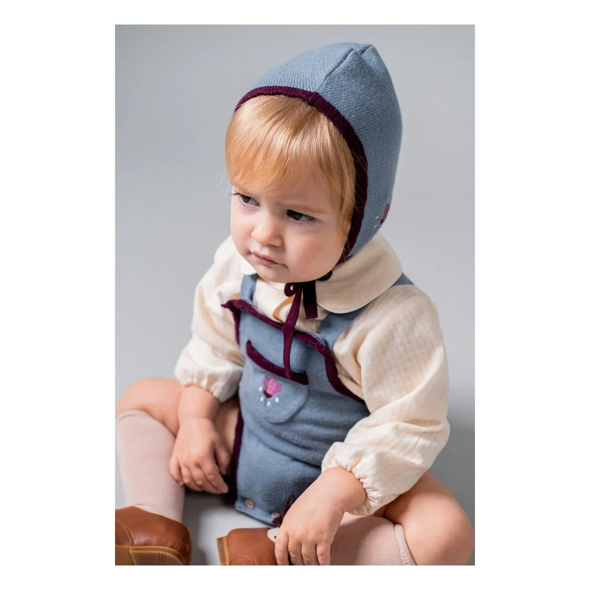 birinit - Embroidered hat | Gray blue