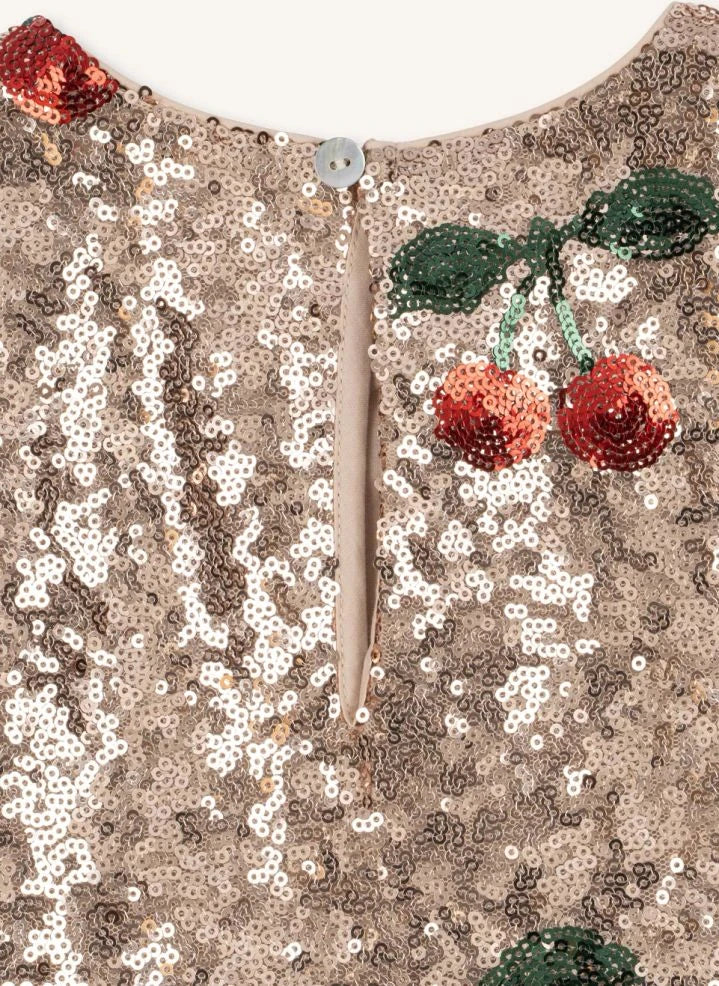 Konges Sløjd - Starla Cherry Sequin Dress | Gold