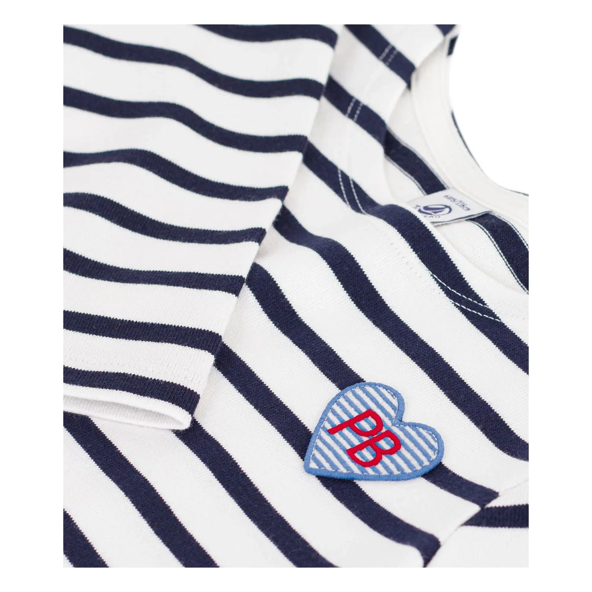 Petit Bateau - Striped Flared Dress | White