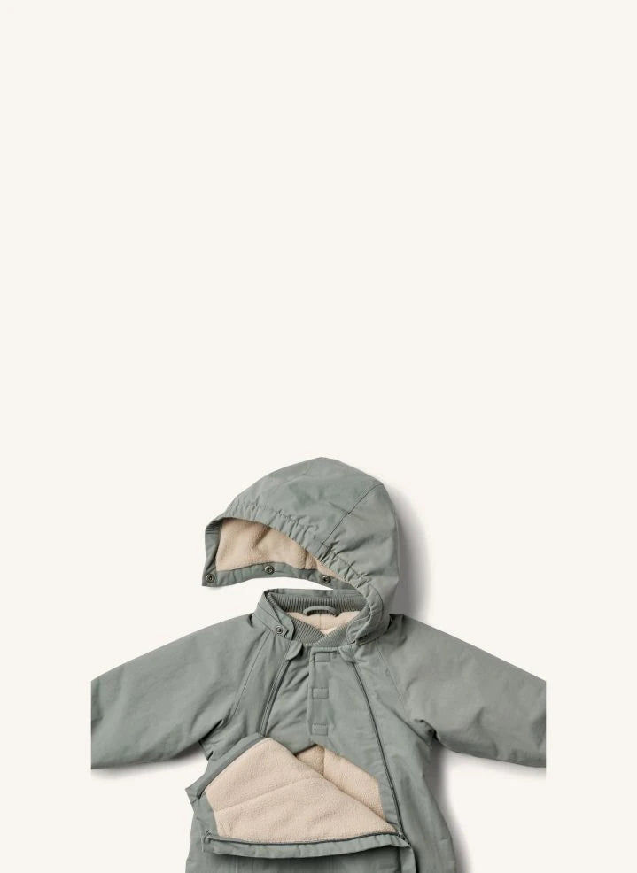 Wheat - Adi Recycled Fiber Ski Suit | Grey Blue