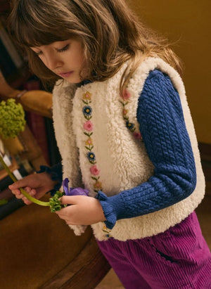 Louise Misha - Java Wool Gathered Neck Sweater | Navy